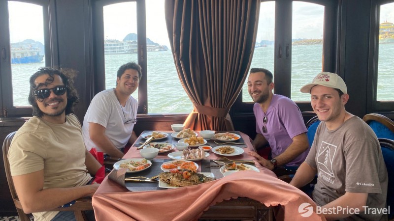 Day 3 Enjoy Lunch On Board While Admiring Halong Bay's Landscape