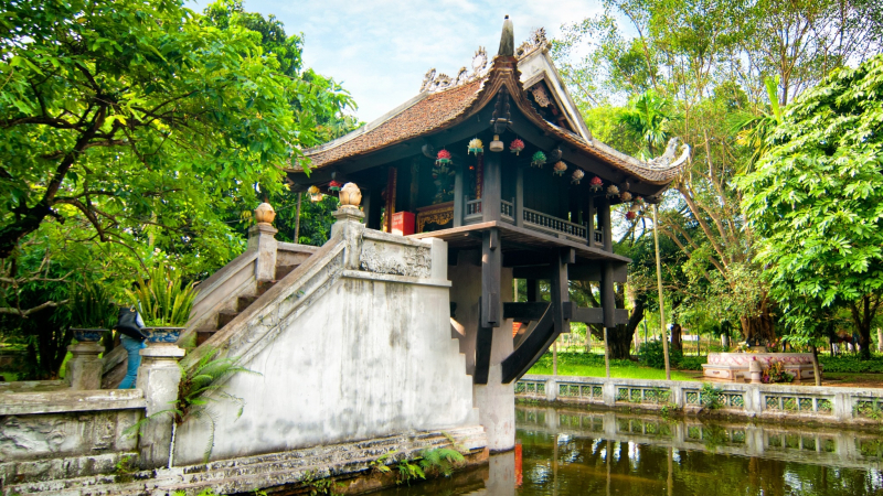 Day 2 One Pillar Pagoda With Lotus Shaped Styling